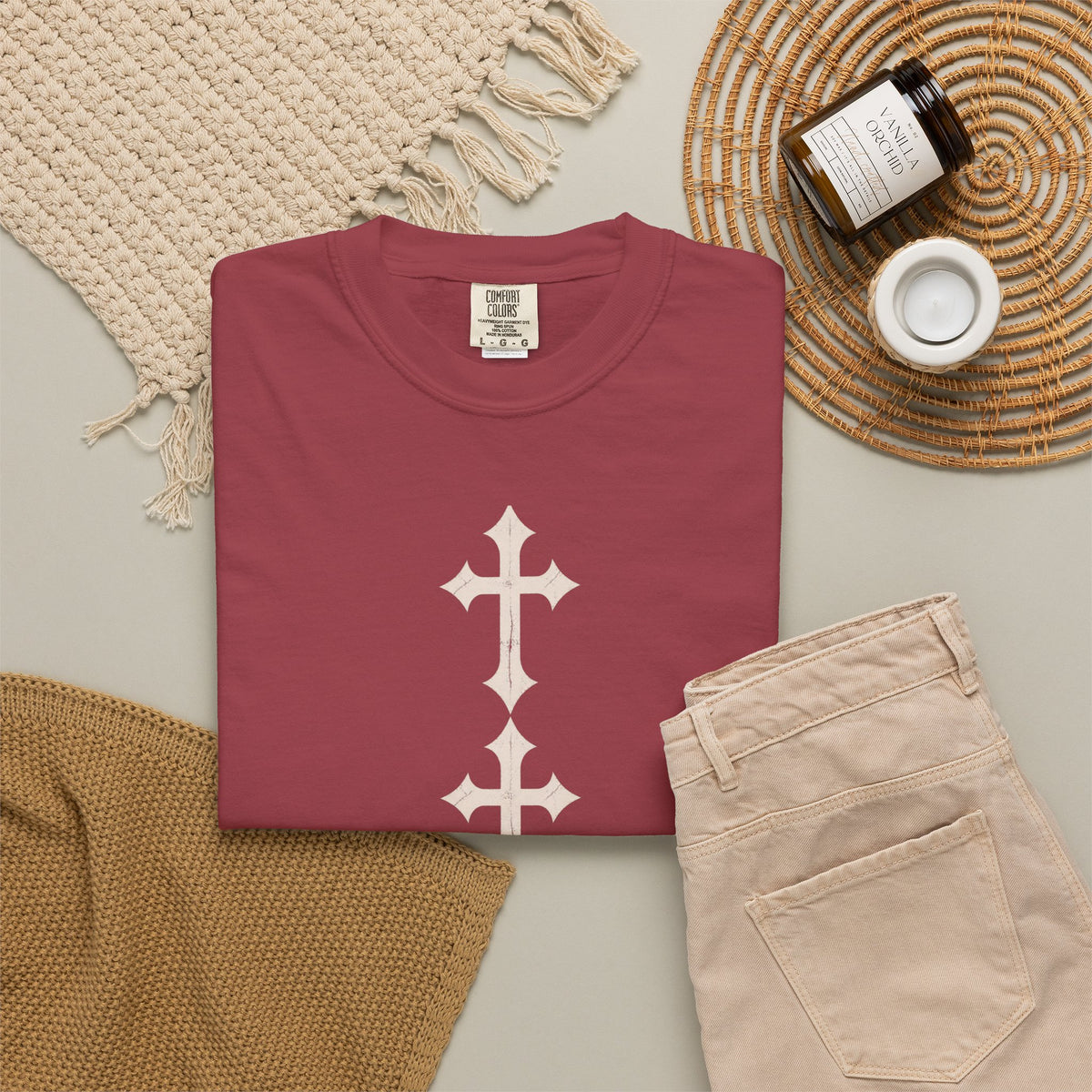 Three Crosses Tee