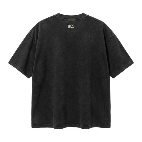 Rose Window Tee back - small NES below collar