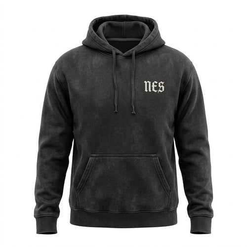 Sanctuary Arch Hoodie front - small NES chest logo